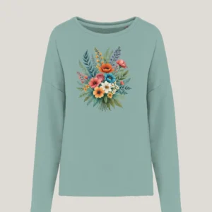 Sudadera holgada "Romantic bloom"