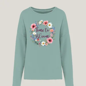 Sudadera holgada "Time to bloom"