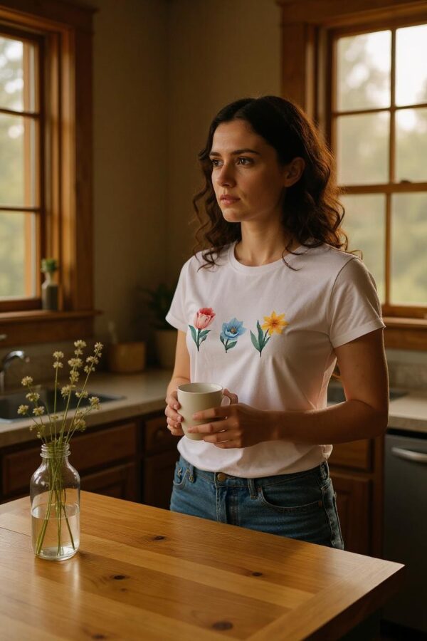 Camiseta de Flores naïve