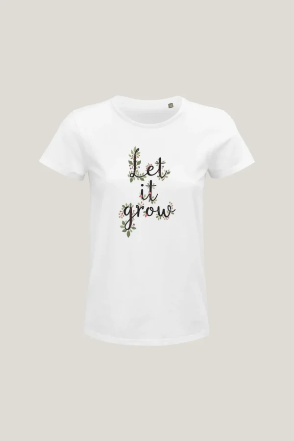 Camiseta Blanca Let it grow